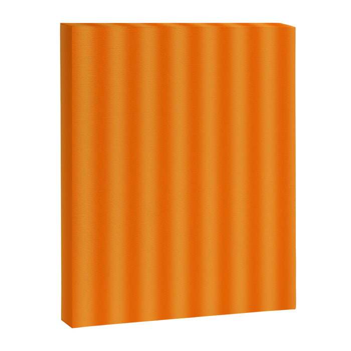 Orange Blur Stripes Retro Contemporary Vertical Stripe Pattern Canvas Print Gallery Image 1