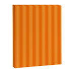 Orange Blur Stripes Retro Contemporary Vertical Stripe Pattern Canvas Print Gallery Image 6