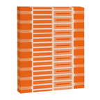 Orange Geometric Block Stripes Pattern Canvas Print Gallery Image 8