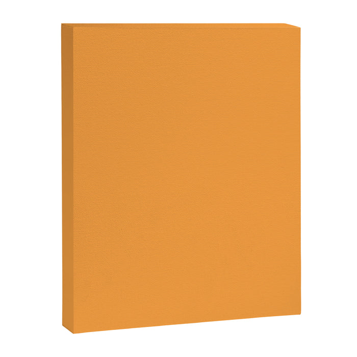 Orange Marigold Solid Colour Canvas Print Gallery Image 1