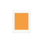 Orange Marigold Solid Colour Art Print Gallery Image 1