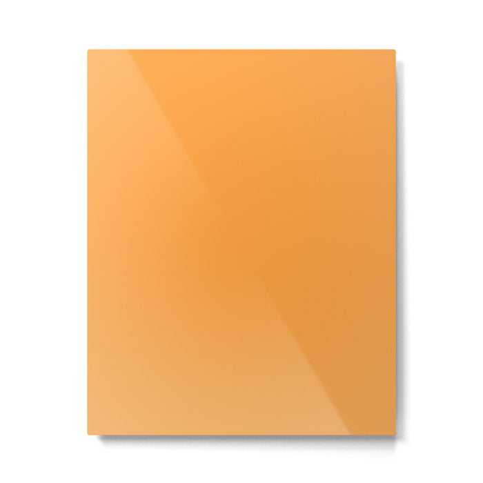 Orange Marigold Solid Colour Metal Print Gallery Image 1