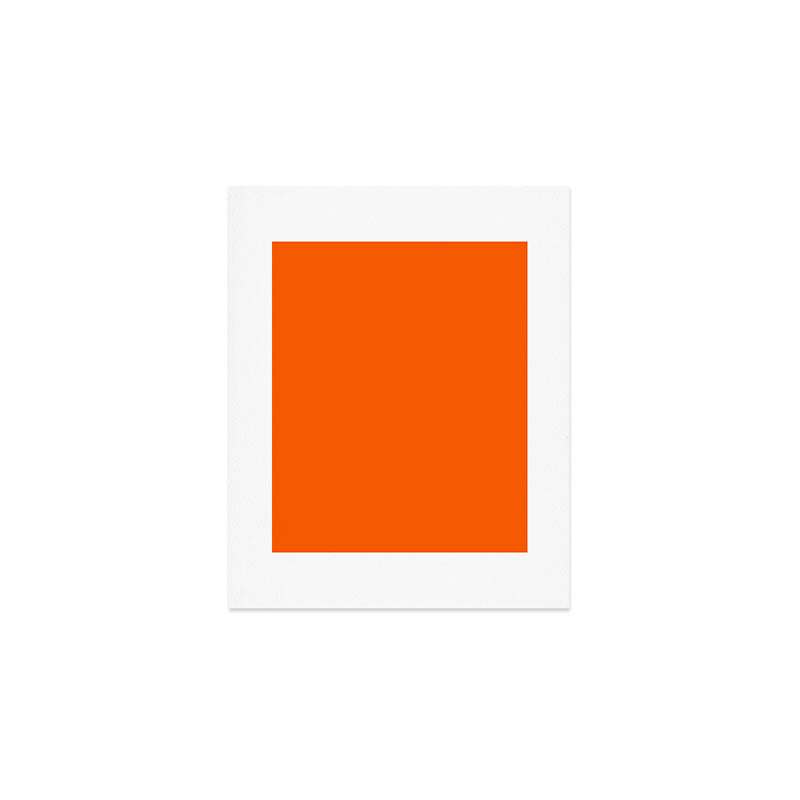 Orange Solid Color for Autumn Winter Collection  Art Print Gallery Image 1