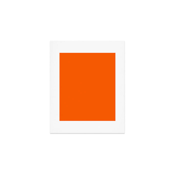Orange Solid Color for Autumn Winter Collection  Art Print Gallery Image 1