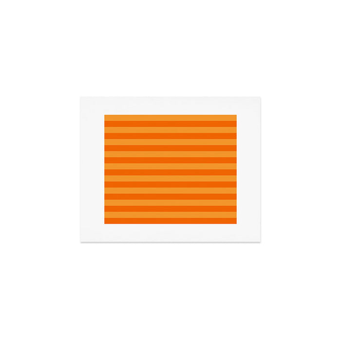 Orange Stripes Bold Retro Contemporary Pattern  Art Print Gallery Image 1