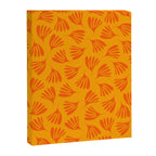 Orange Toned Wispy Leaves Contemporary Abstract Pattern Canvas Print Gallery Image 6