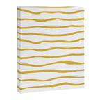Organic Paper Stripes in Light Mustard and White Canvas Print Gallery Image 8