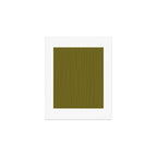 Organic Stripes Minimalist Modern Earthy Mossy Olive Pattern  Art Print Gallery Image 1