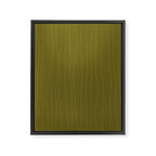 Organic Stripes Minimalist Modern Earthy Mossy Olive Pattern  Framed Canvas Print Gallery Image 8