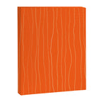 Organic Stripes Minimalist Modern Orange Pattern Canvas Print Gallery Image 8