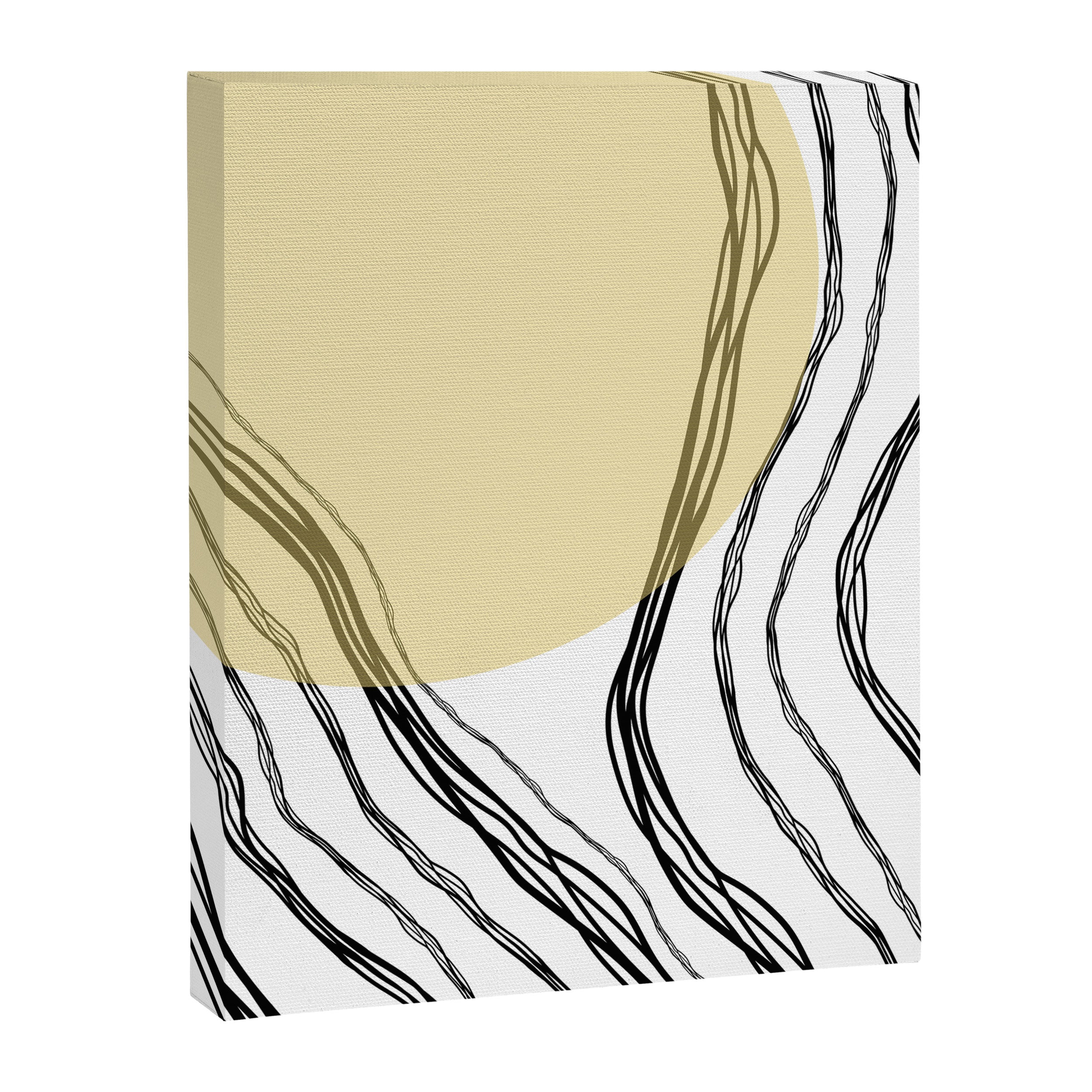 Organic Sunrise Minimal Abstract Canvas Print Gallery Image 8