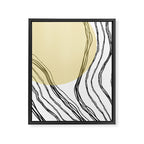 Organic Sunrise Minimal Abstract Framed Canvas Print Gallery Image 8