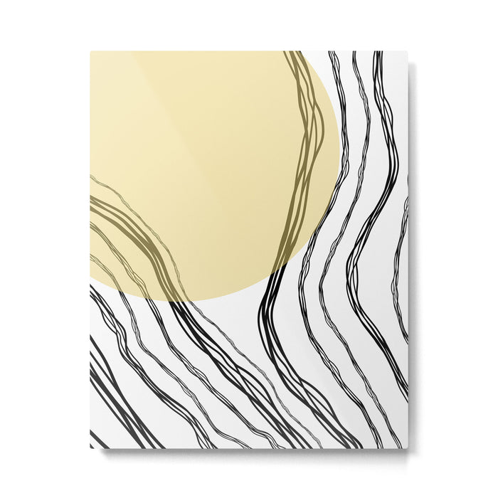 Organic Sunrise Minimal Abstract Metal Print Gallery Image 1