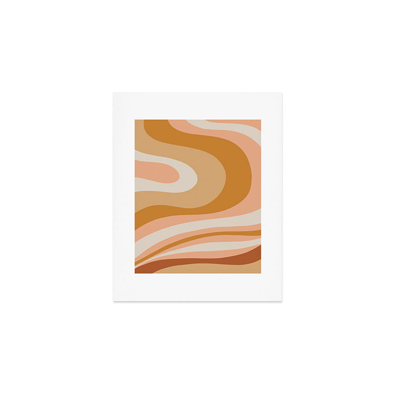 Organic Topography Earth Tone Abstract Art Print Gallery Image 1