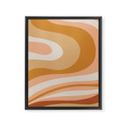 Organic Topography Earth Tone Abstract Framed Canvas Print Gallery Image 6