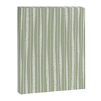 Organic Watercolor Striped Pattern in Sage Canvas Print Gallery Image 8