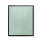 Pale Aqua Teal Blue Celadon Solid Color Framed Canvas Print Gallery Image 8
