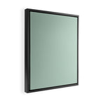 Pale Aqua Teal Blue Celadon Solid Color Framed Canvas Print Gallery Image 2