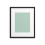 Pale Aqua Teal Blue Celadon Solid Color Framed Art Print Gallery Image 6