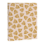 Pale Blush and Mustard Wispy Leaves Contemporary Pattern Canvas Print Gallery Image 6