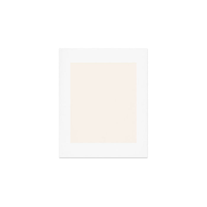 Pale Cream  Nearly White Plain Vanilla Solid  Art Print Gallery Image 1