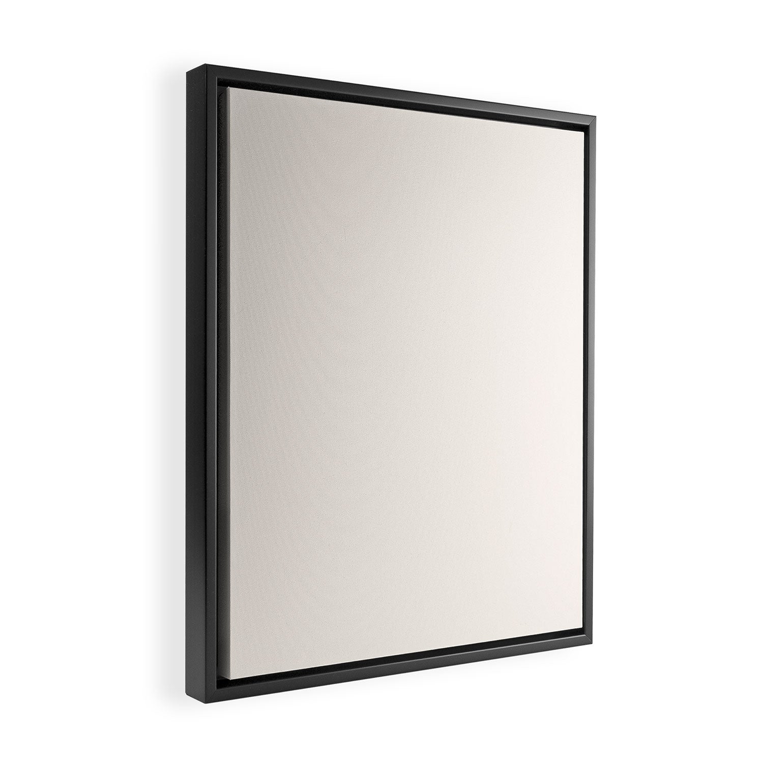 Pale Cream  Nearly White Plain Vanilla Solid  Framed Canvas Print Gallery Image 2
