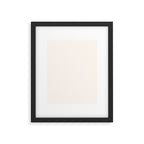 Pale Cream  Nearly White Plain Vanilla Solid  Framed Art Print Gallery Image 6