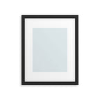 Pale Ice Blue Solid Color Framed Art Print Gallery Image 6