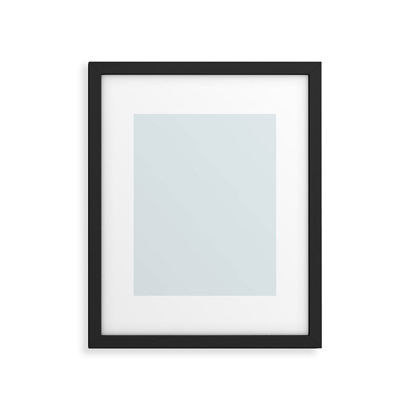 Pale Ice Blue Solid Color Framed Art Print Gallery Image 6