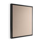 Pale Neutral Blush Buff Cream Solid Framed Canvas Print Gallery Image 2