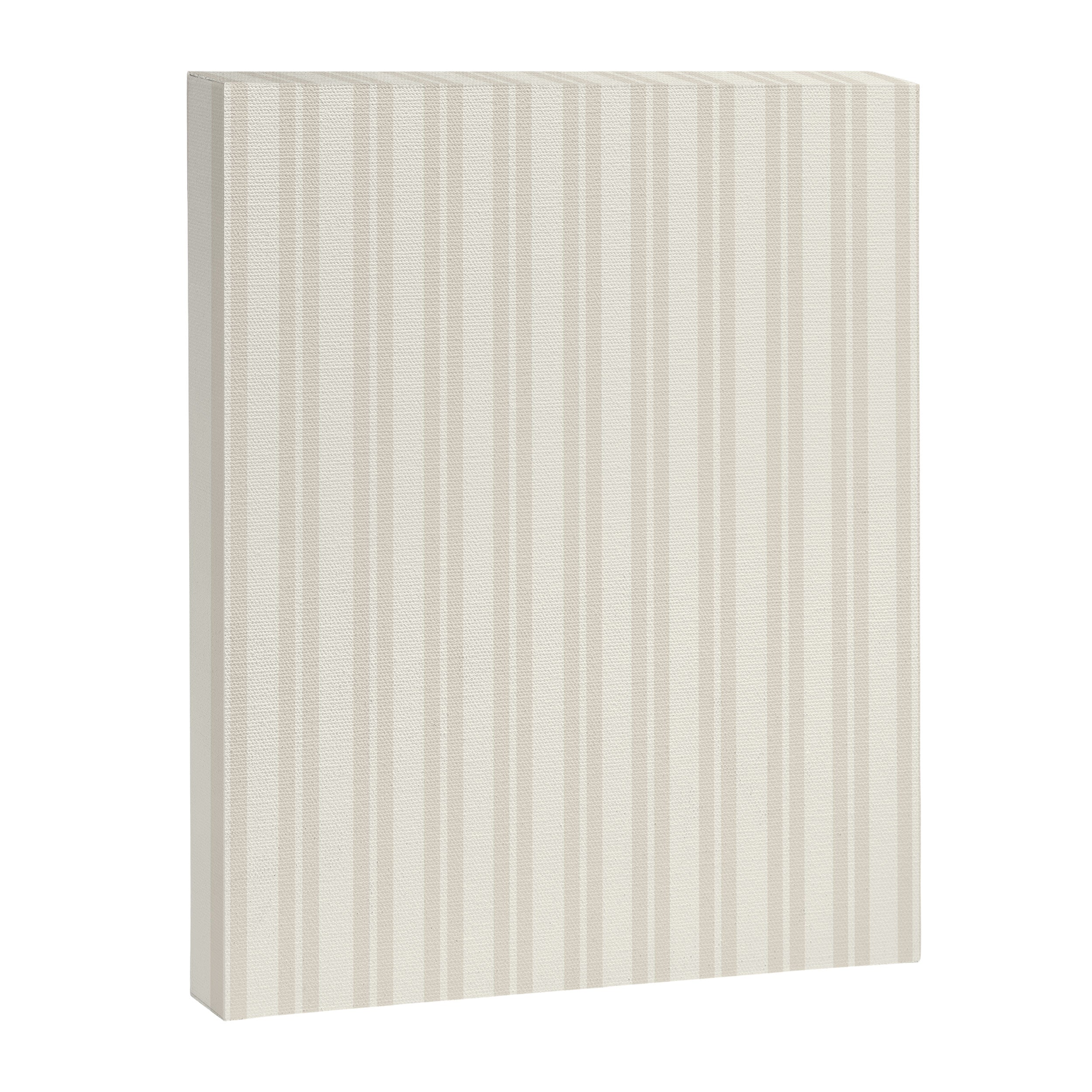 Pale Neutral Classic Double Stripe Pattern  Canvas Print Gallery Image 8