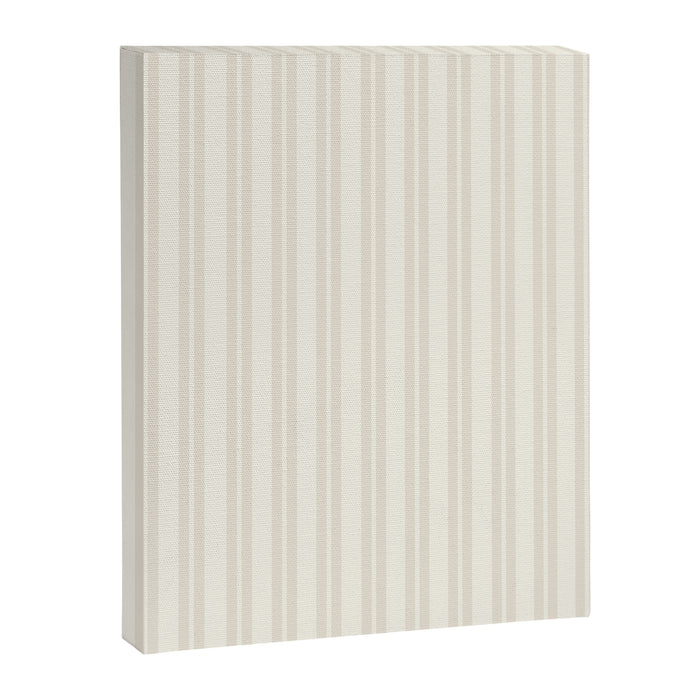Pale Neutral Classic Double Stripe Pattern  Canvas Print Gallery Image 1