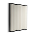 Pale Neutral Classic Double Stripe Pattern  Framed Canvas Print Gallery Image 2