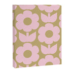 Pale Pink Jonnty Flowers Retro Minimal Floral Pattern Canvas Print Gallery Image 8