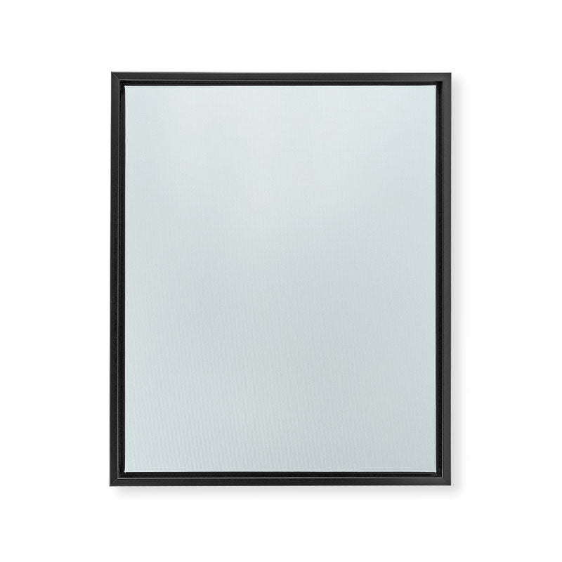 Pale Powder Blue Light Ice Blue Solid Color Framed Canvas Print Gallery Image 8