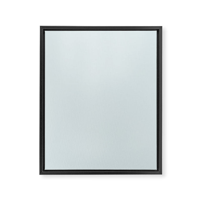 Pale Powder Blue Light Ice Blue Solid Color Framed Canvas Print Gallery Image 1