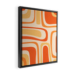 Palm Springs Midcentury Modern Abstract in Light Orange Tangerine Tones  Framed Canvas Print Gallery Image 2