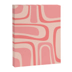 Palm Springs Midcentury Modern Abstract Pattern in Pink Canvas Print Gallery Image 8
