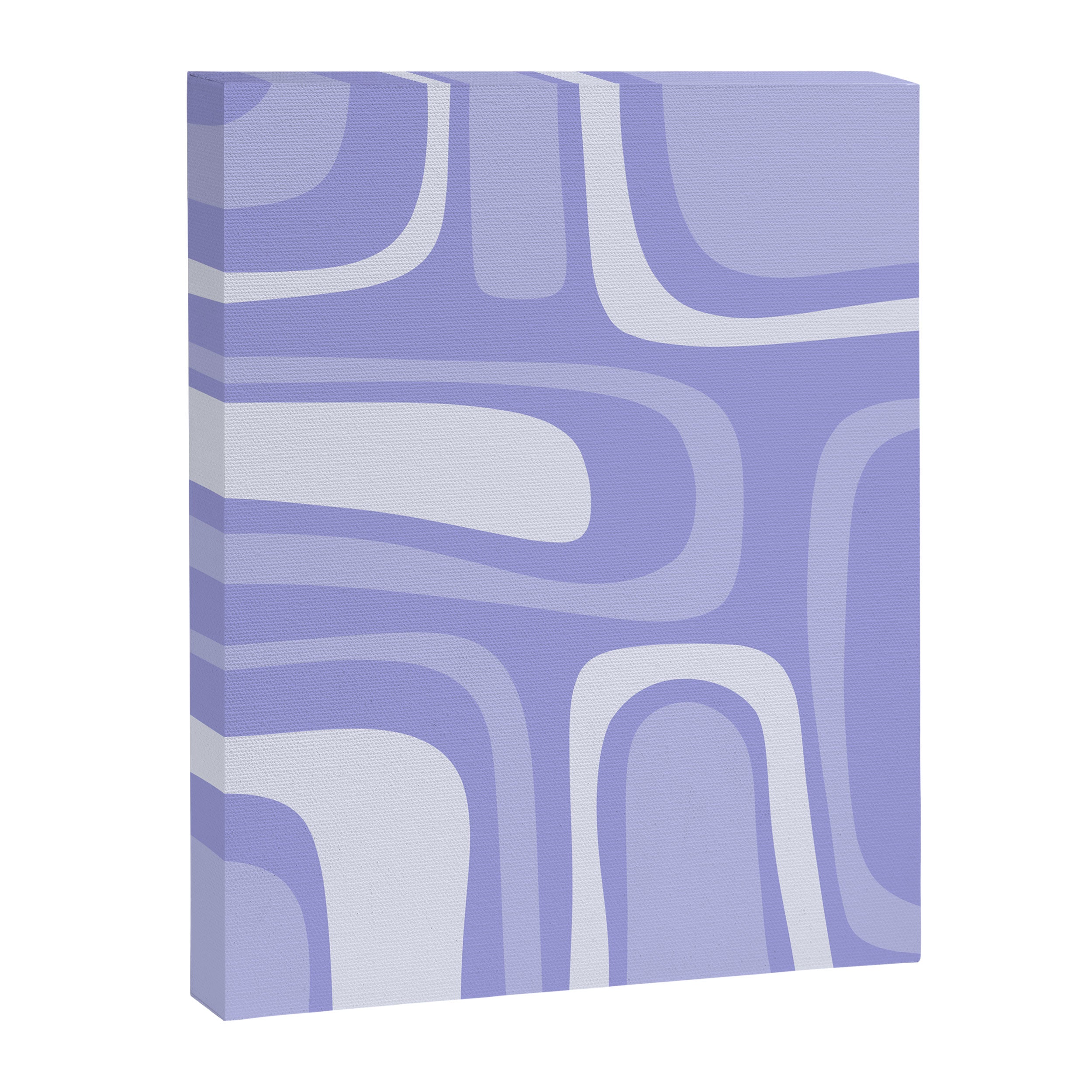 Palm Springs Retro Modern Abstract Pattern in Lavender Light Purple Canvas Print Gallery Image 8