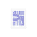 Palm Springs Retro Modern Abstract Pattern in Lavender Light Purple Art Print Gallery Image 1