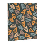 Papier Découpé Abstract Cutout Pattern Slate Blue Orange Blush Taupe Canvas Print Gallery Image 8