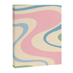 Pastel Abstract Trippy Dream Retro Contemporary Pattern Pink Blue Green Canvas Print Gallery Image 8