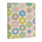 Pastel Flowers Happy Retro Spring Pattern Canvas Print Gallery Image 8