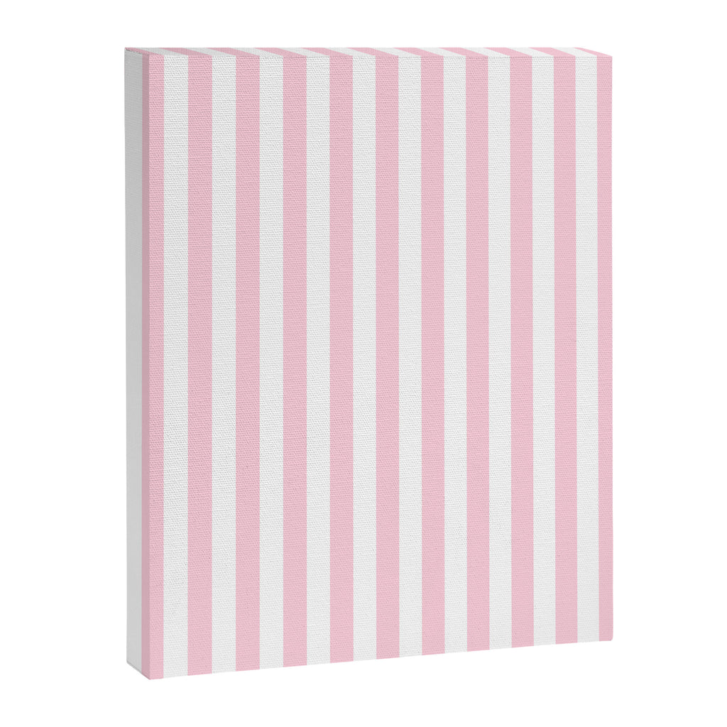 Pastel Pink Candy Stripe Pattern Canvas Print Gallery Image 8