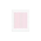 Pastel Pink Candy Stripe Pattern Art Print Gallery Image 1