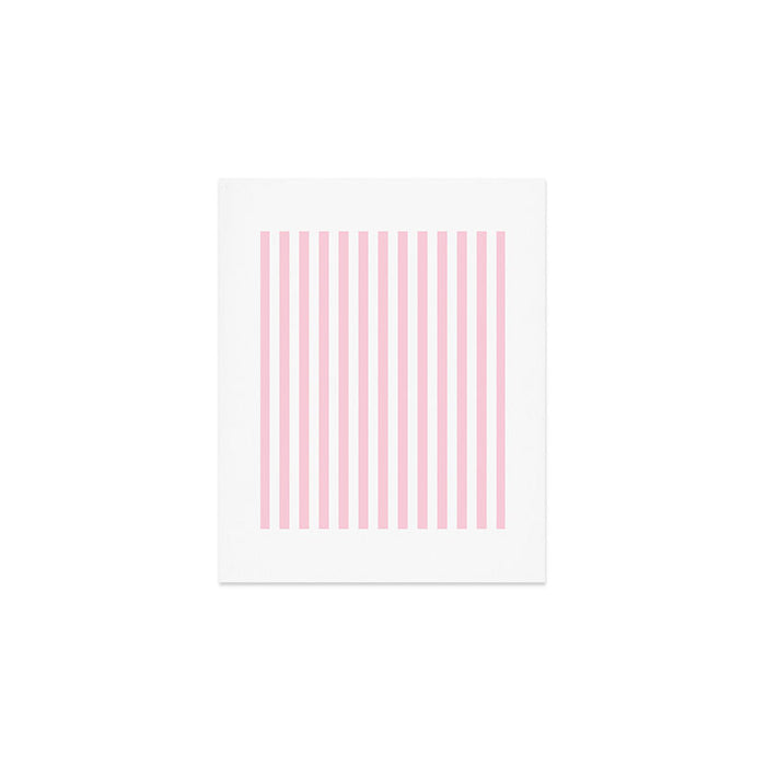Pastel Pink Candy Stripe Pattern Art Print Gallery Image 1