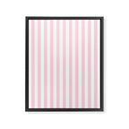 Pastel Pink Candy Stripe Pattern Framed Canvas Print Gallery Image 8
