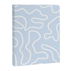 Pastel Squiggle Maze Abstract Minimalist Pale Light Blue Pattern Canvas Print Gallery Image 8