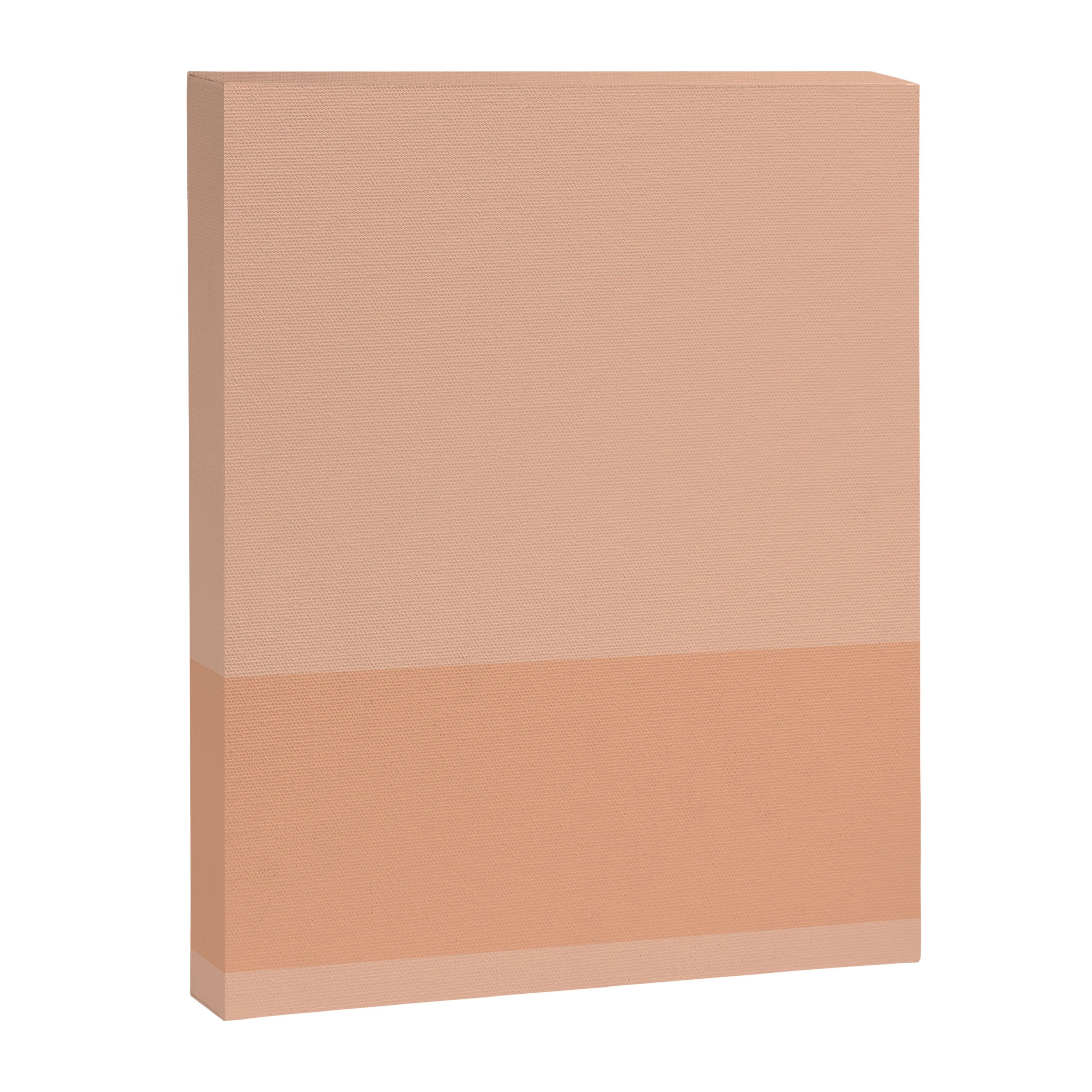 Peach Blush Banded Solid Canvas Print Gallery Image 8