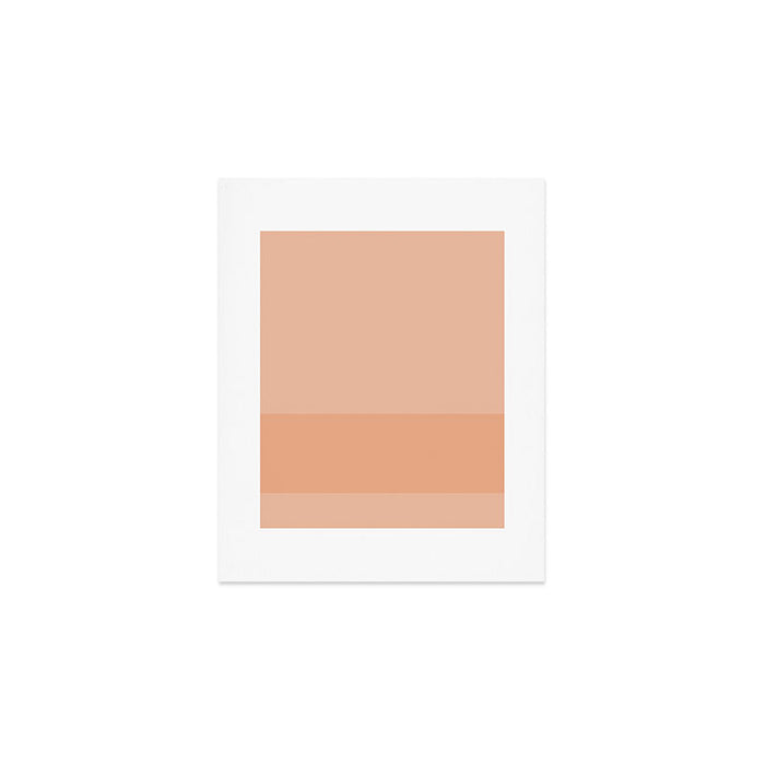 Peach Blush Banded Solid Art Print Gallery Image 1